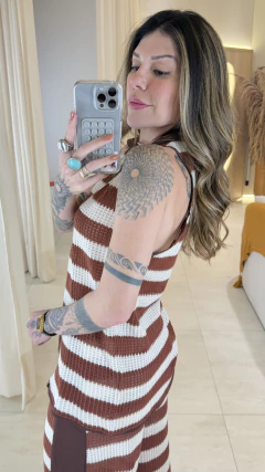 Blusa Polo Tricô Listra na internet