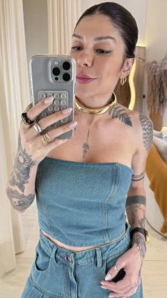 Top jeans stone - comprar online