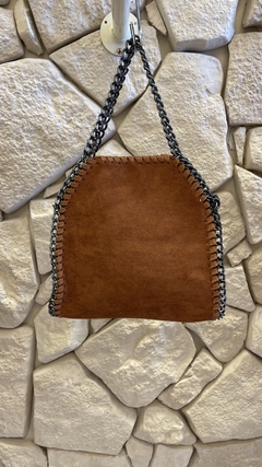 Bolsa suede correntes - loja online