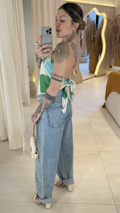 Calça jeans barrel Forum - loja online