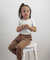 Calça infantil moletom chocolate