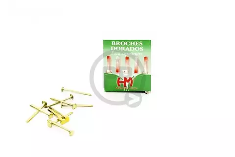 Broches 2 puntas N°3 caja x 100u