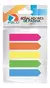 Banderitas plasticas Ezco adhesivas flecha x 125un