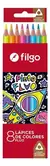 Lapices de colores Filgo pinto fluo x8