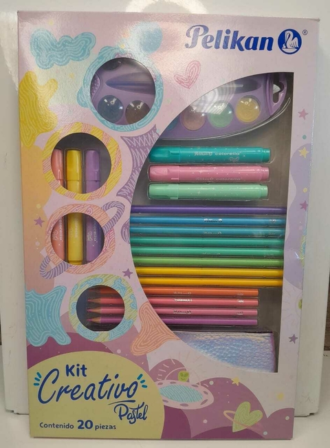 Set marcadores y lapices Pastel Pelikan x20 unidades