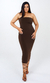 VESTIDO SKIN MARROM
