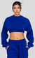 CASACO ELASTIC MOLETOM AZUL COBALTO
