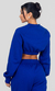 CASACO ELASTIC MOLETOM AZUL COBALTO na internet