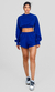 SHORT V MOLETOM AZUL COBALTO - comprar online