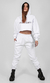 CASACO CROPPED MOLETOM HAVE FUN BRANCO - comprar online