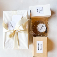 Set exfoliante Hohobà com Jojoba, Expeller de Jojoba e um creme de Hohobà
