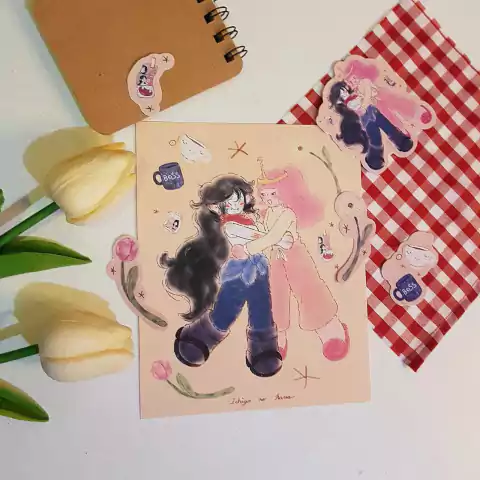 marceline e princesa jujuba ✷ hora de aventura ✷ print e adesivo