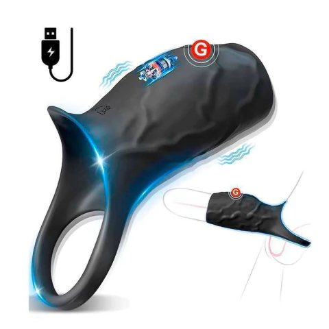 CAPA PENIANA COM ANEL E VIBRADOR