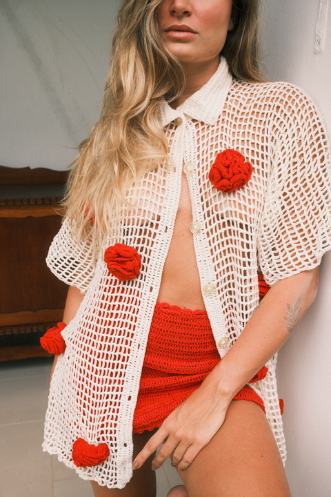 Camisa Roses Red