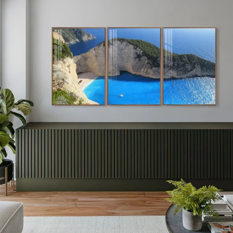 Quadro Praia de Navagio-Grécia - comprar online