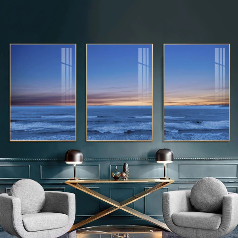 Quadro Ondas no Por do Sol - comprar online