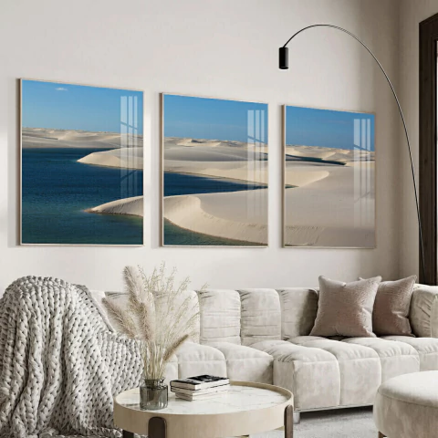 Quadro Lençóis Maranhenses Trio - comprar online