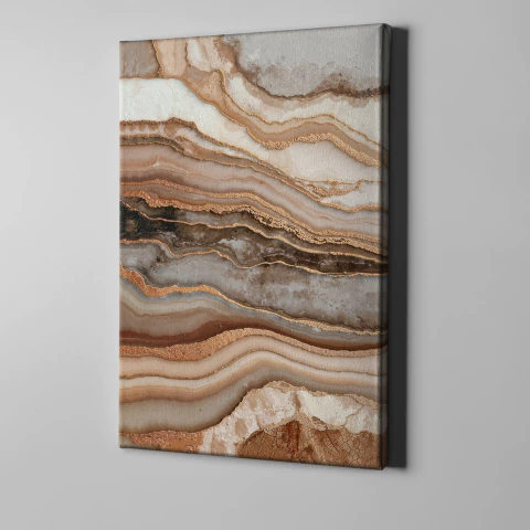 Quadro Linha FLEX Abstrato Terrosos - comprar online