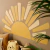 Adesivo de parede sol - adesivo meio sol com raios na internet
