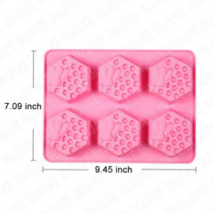 Molde silicona Hexagonal abeja - tienda en línea