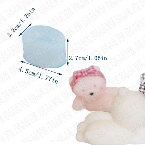 Molde mini Osito Acostado