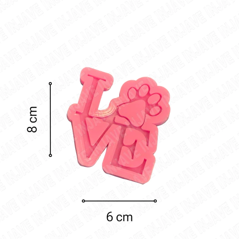 Molde Silicon Love Huellita - comprar en línea