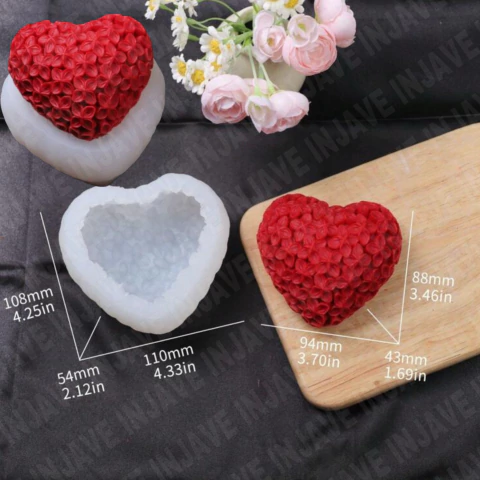 Molde Silicon Corazón FL Gde - comprar en línea