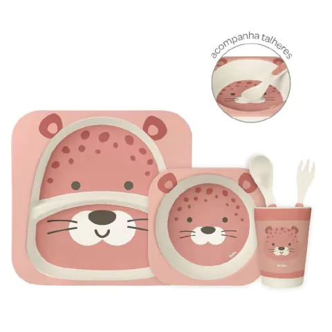 Kit Refeição Bambu Oncinha Buba
