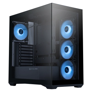 GABINETE EVOLABS PROGRESSION BLACK EVO 305AB C/F- NG - Vista 3