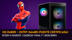 PC Gamer Ryzen 5 5600GT | Radeon Vega 7 | 16GB DDR4 (NG Ember – Entry Gamer Fuente Certificada)
