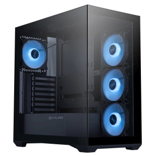 GABINETE EVOLABS PROGRESSION BLACK EVO 305AB C/F- NG - Vista 1