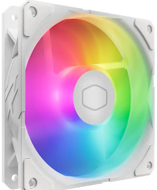COOLER PARA GABINETE COOLER MASTER FAN SICKLEFLOW EDGE 120 ARGB WHITE EDITION - Vista 1