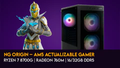 PC Gamer Ryzen 7 8700G | Radeon 760M | 16/32GB DDR5 (NG Origin – AM5 Actualizable Gamer)