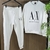 Conjunto Moletom Armani AX (Premium) Branco n6