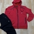 Conjunto De Moletom Brooksfield Zíper e Capuz - Vermelho n1