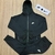 Conjunto Nike importado (Capuz e ziper) Black n1