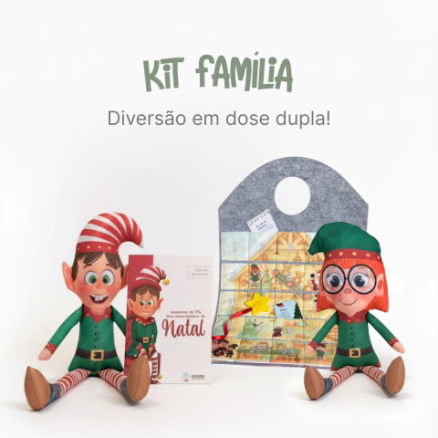 Kit Famíla - Elfo, Elfa e Calendário - comprar online