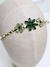Tiara Floral- Tons de Verde na internet