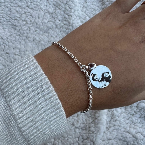 Pulseira Medalha Personalizável - Prata - comprar online