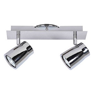 Aplique de 2 Luces Cromo Brillante