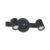 Spot de 2 Luces NEGRO GU10 LED FERRO