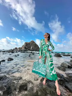 BIQUÍNI ASADELTA - ZEBRA NORONHA VERDE - Maricota moda praia 