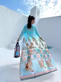 Saída longa - TIGRE CAPRI - Maricota moda praia 