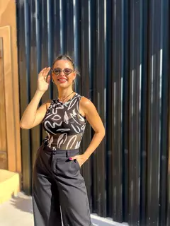 Óculos de sol Virgínia degradê preto