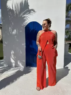 BLUSA FERRARA - LARANJA - Maricota moda praia 