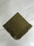 Guardanapo de franjinha linho verde 45x45cm.