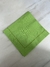 Guardanapo de linho misto verde lima combordado ponto Ajour.