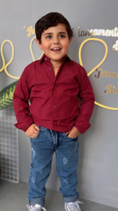 CAMISA SOCIAL BOTÃO TRICOLINE BOSS 8 - loja online