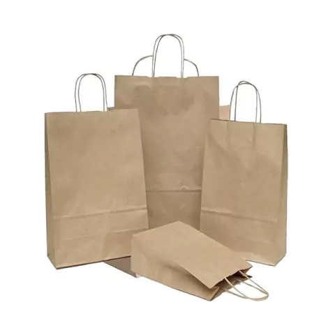 Sacola de Papel Kraft - Alça Torcida ( papel )