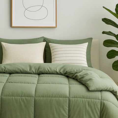 Plumón Cuadros Premium Tuyen - Verde Salvia - comprar online